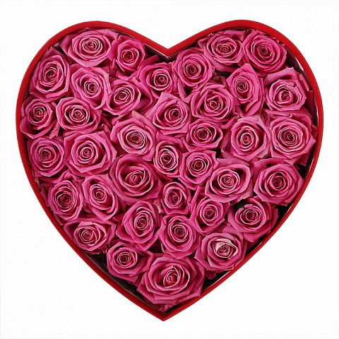 Букет  роз "Замечтательное сердце" (37 шт.)