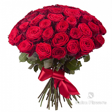 Букет красных роз (45 шт.)